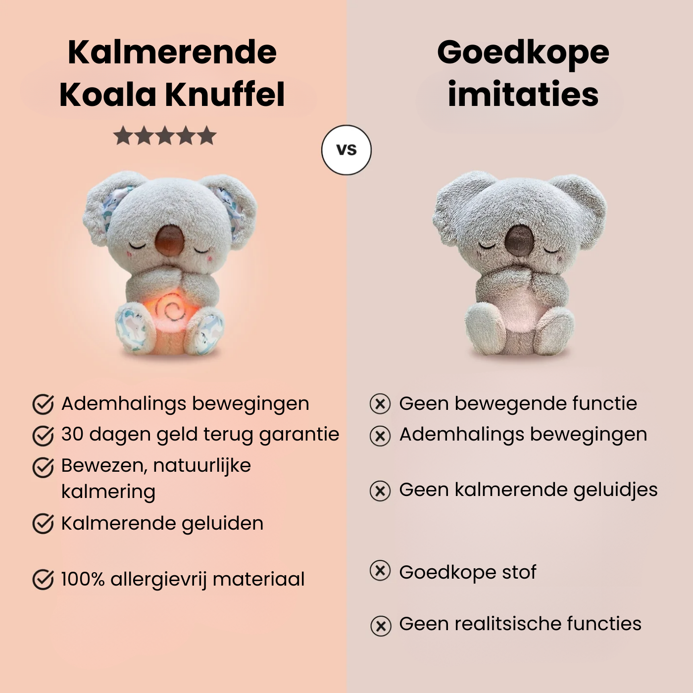 Stressvrij Kalmerende Koala Knuffel