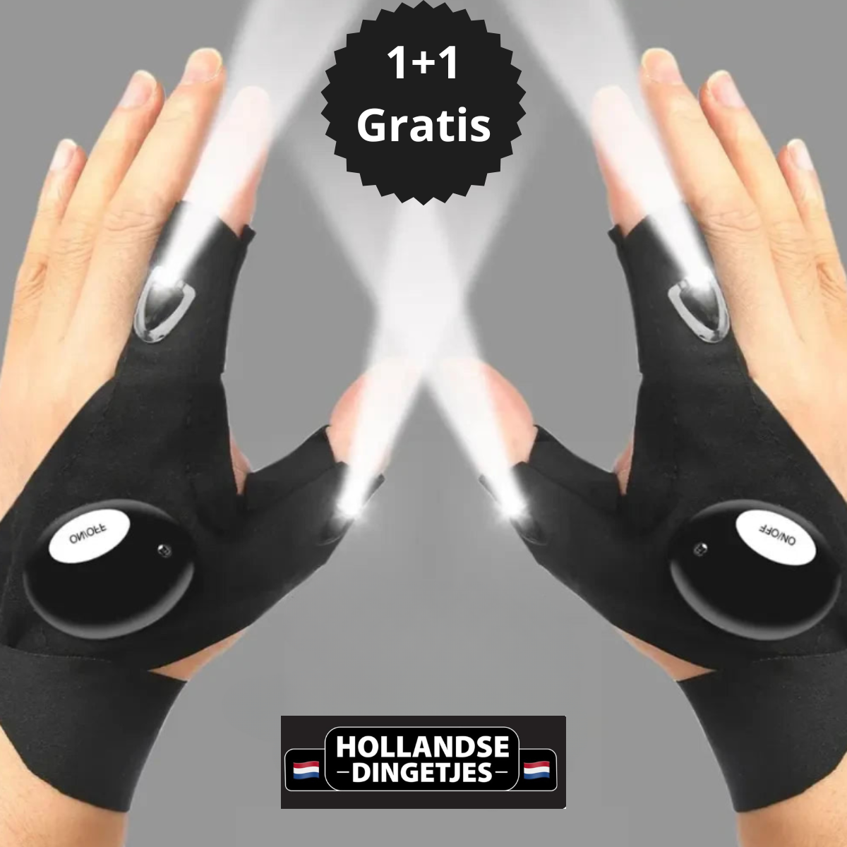 LumiHands Pro – Handsfree LED-handschoenen voor Klussen en buiten activiteiten