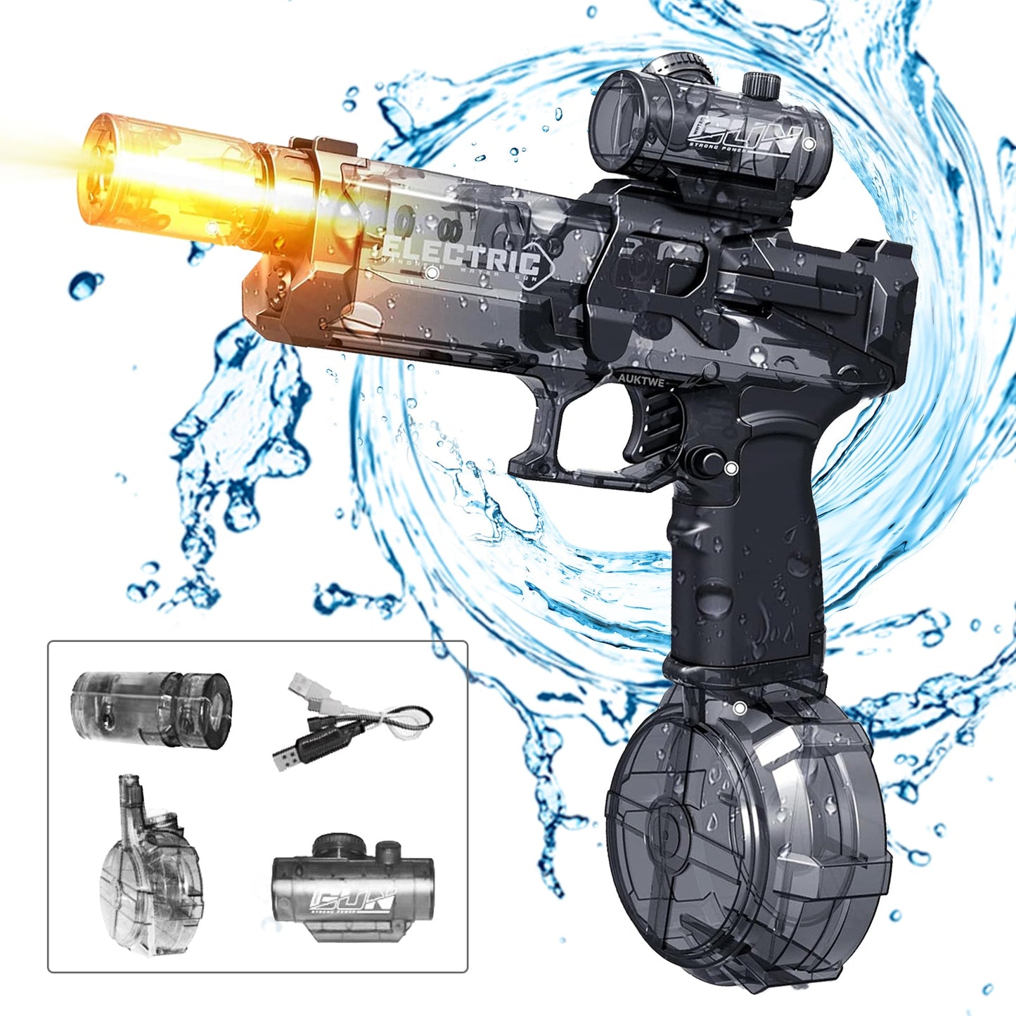 Elektrisch Waterpistool – Krachtig & Oplaadbaar – Schiet tot 10 Meter!