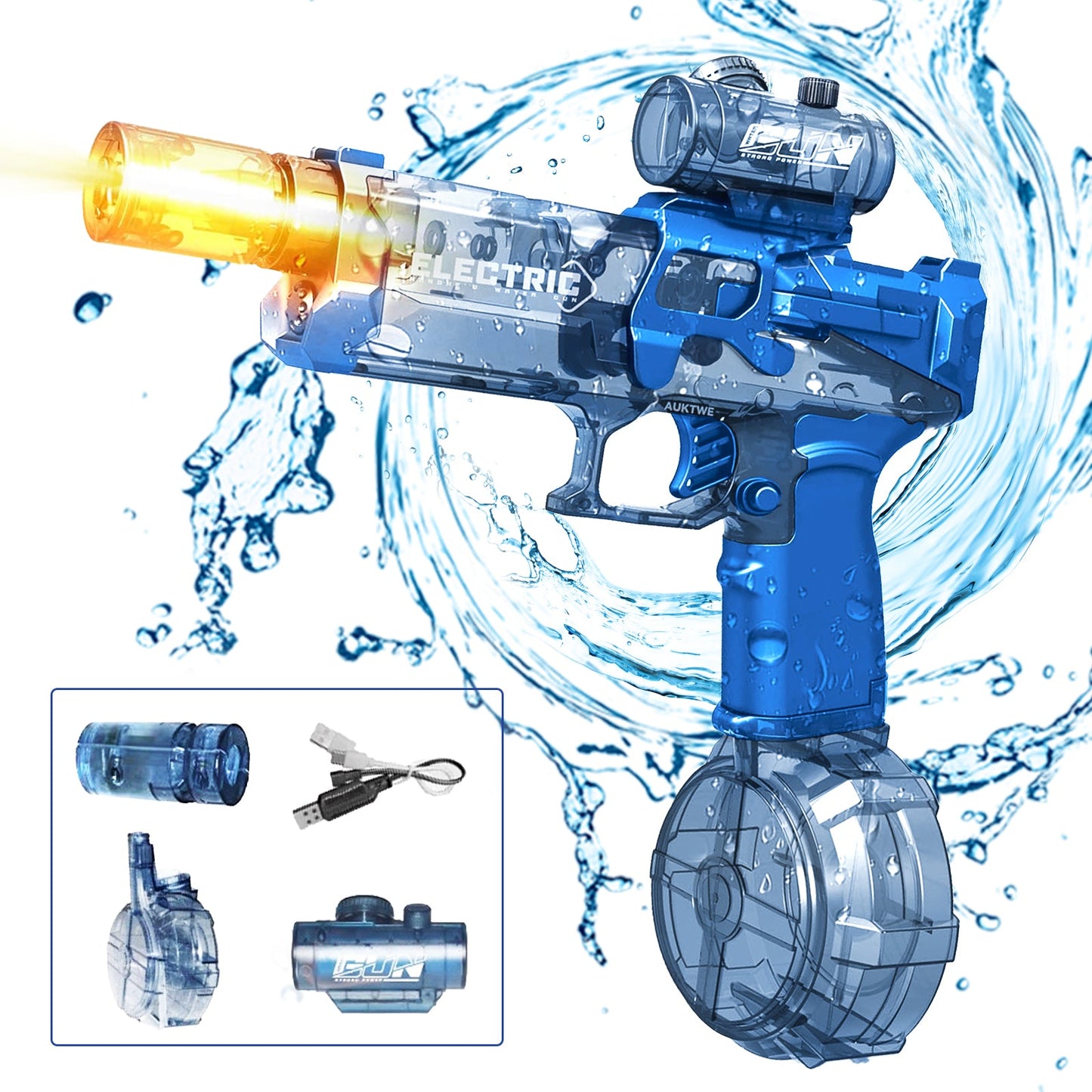 Elektrisch Waterpistool – Krachtig & Oplaadbaar – Schiet tot 10 Meter!