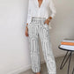 Stijlvolle Pantalon Set – Inclusief Blouse en Riem