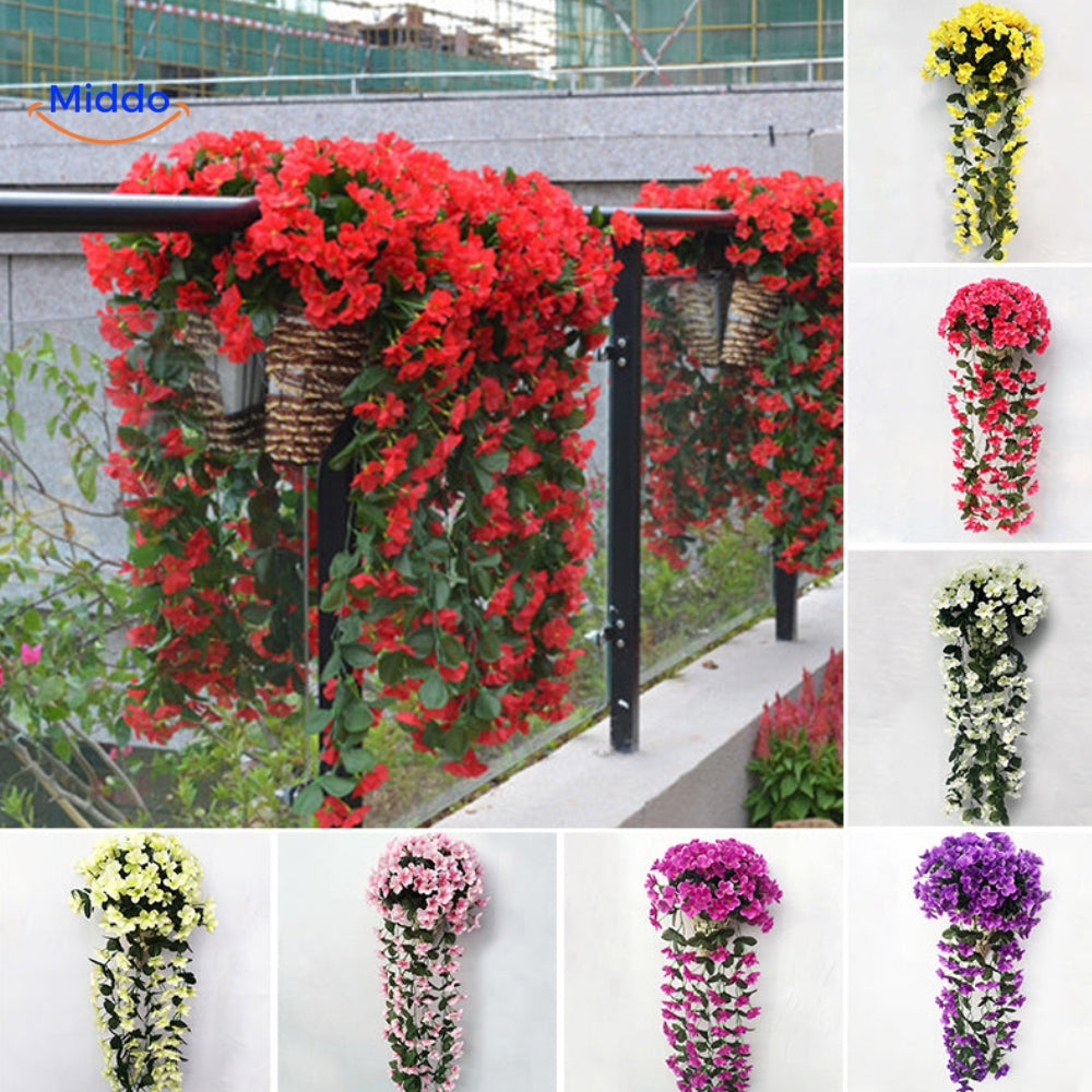 Charmante Orchideeën Cascade | Kunstbloemen voor Elke Gelegenheid en Elk Seizoen