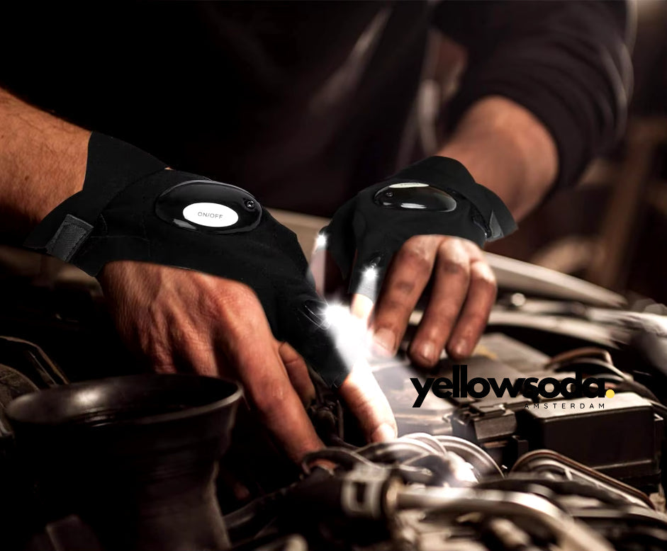 LumiHands Pro – Handsfree LED-handschoenen voor Klussen en buiten activiteiten