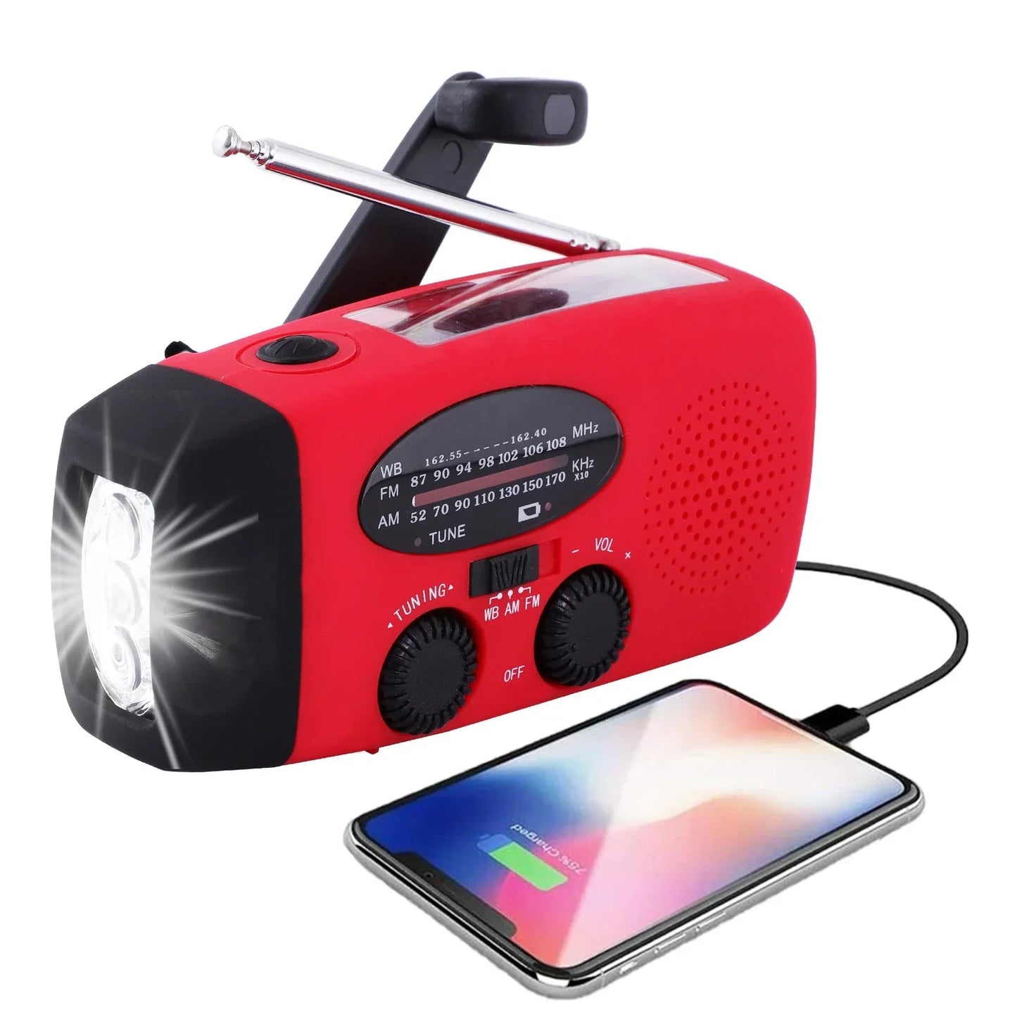 Noodradio met Powerbank & Dynamo – Altijd Voorbereid op Crisis & Rampen!